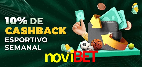 10% de bônus de cashback na novibet