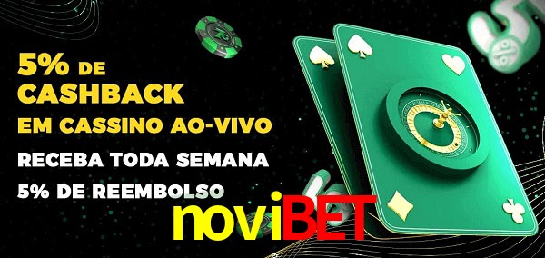 Promoções do cassino ao Vivo novibet